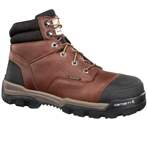 CARHARTT MEN'S GROUND FORCE 6" BROWN COMPOSITE TOE WORK BOOT #CME6355