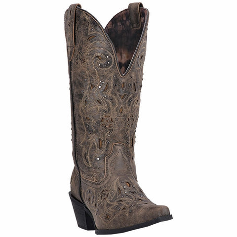 LAREDO WOMEN'S VANESSA WIDE CALF WESTERN BOOTS #52050