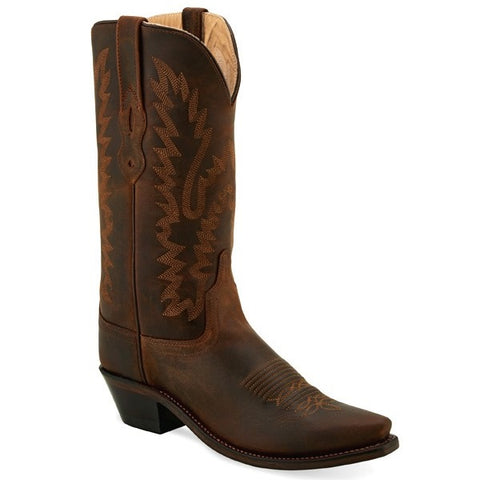 OLD WEST WOMEN'S BROWN FASHION BOOT #LF1511